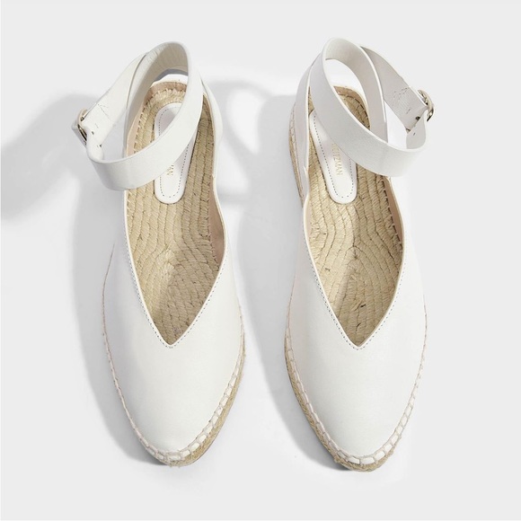 Stuart Weitzman Women's Toga Espadrilles In Off White Soft Grained Calfs… - Picture 6 of 11